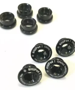 Aluminium Chainring Nut/Bolt Set (x4) For HUPcc Cranks