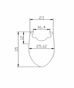HUPcc HUP CR35'Black Label' 700c Aero Wheelset (35mm Deep BC Legal Rim Brake Clinchers) CX