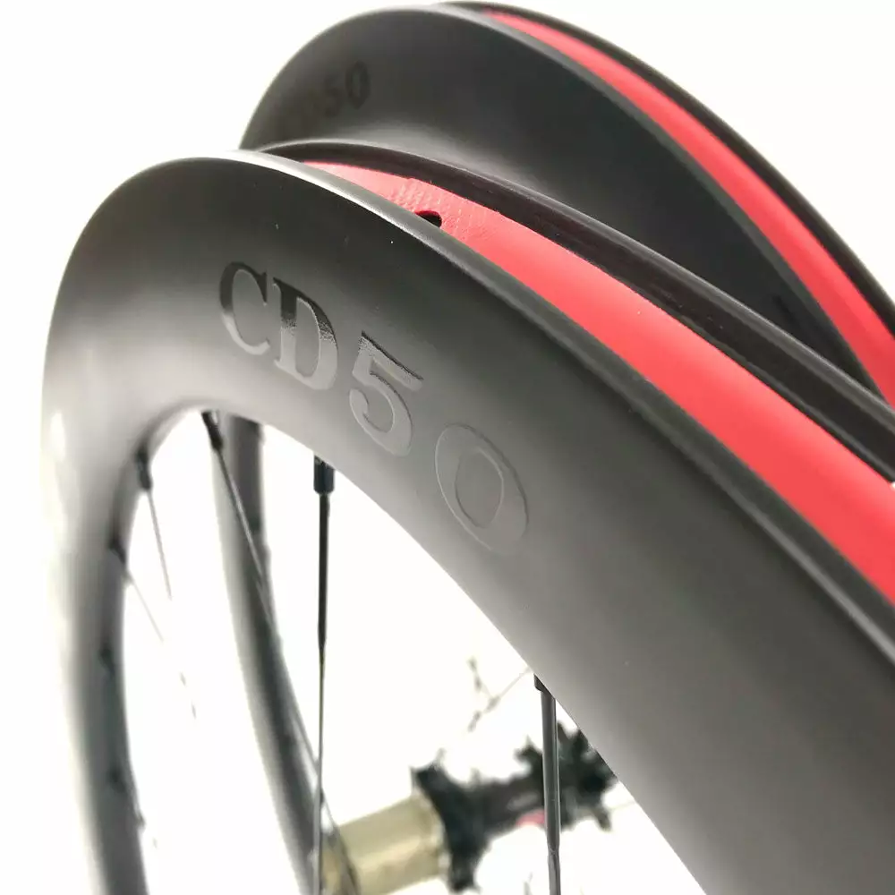 HUPcc HUP CD50 'Black Label' 700c Disc Aero Wheelset (50mm Deep CX Legal Tubeless)