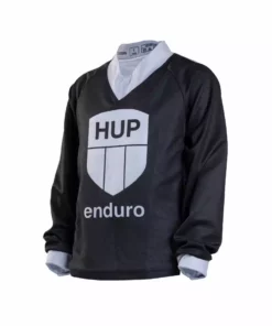 HUPcc HUP Enduro Children's Long-Sleeve MTB Jersey (Black, Red Or Blue)