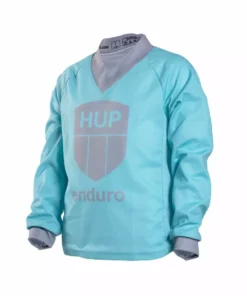 HUPcc HUP Enduro Children's Long-Sleeve MTB Jersey (Black, Red Or Blue)
