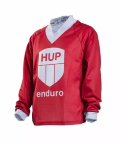 HUPcc HUP Enduro Children's Long-Sleeve MTB Jersey (Black, Red Or Blue)