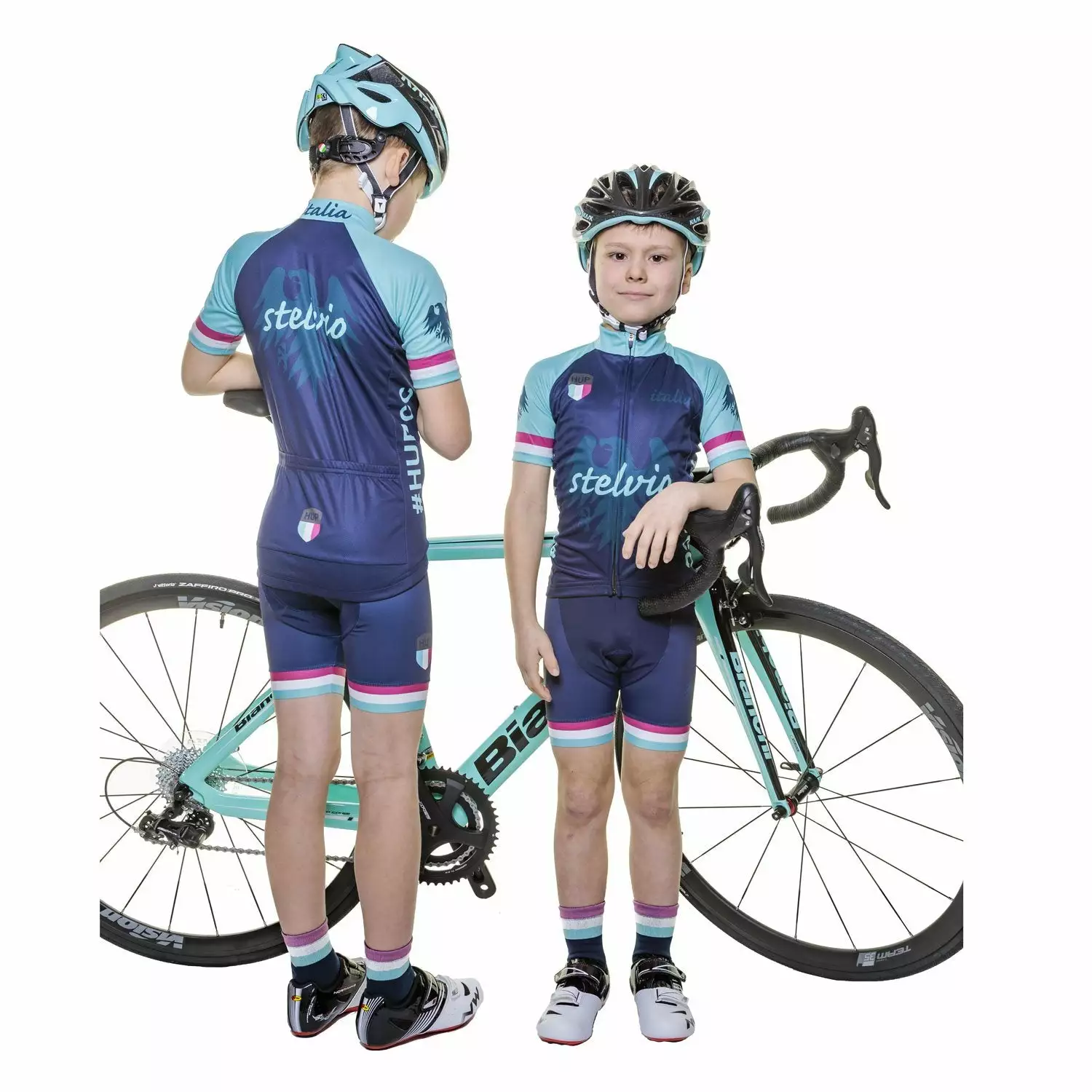 HUPcc Road HUP Italian Kids Cycling Bib Shorts