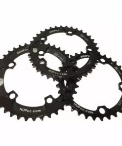HUPcc CX HUP 34T/36T/38T/40T 110bcd Narrow-Wide Chainrings: Kids Road Race/Cyclocross/MTB Race Bikes