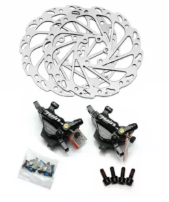 Juin Tech F1/M1 Hydraulic Cable Pull Disc Brake Set - Flat/Post Mount