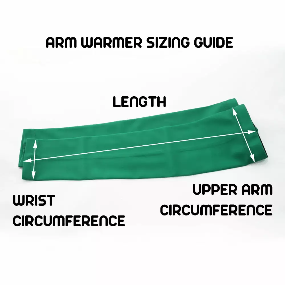 Kidsracing Kids Arm Warmers Plain - Winter Cycling, Cyclocross, Triathlon Slip-On Sleeves