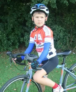 Kidsracing Kids Arm Warmers Plain - Winter Cycling, Cyclocross, Triathlon Slip-On Sleeves