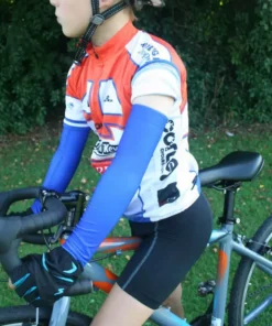 Kidsracing Kids Arm Warmers Plain - Winter Cycling, Cyclocross, Triathlon Slip-On Sleeves