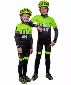 HUPcc TEAM HUP Kids Winter Long Sleeved Cycling Jersey