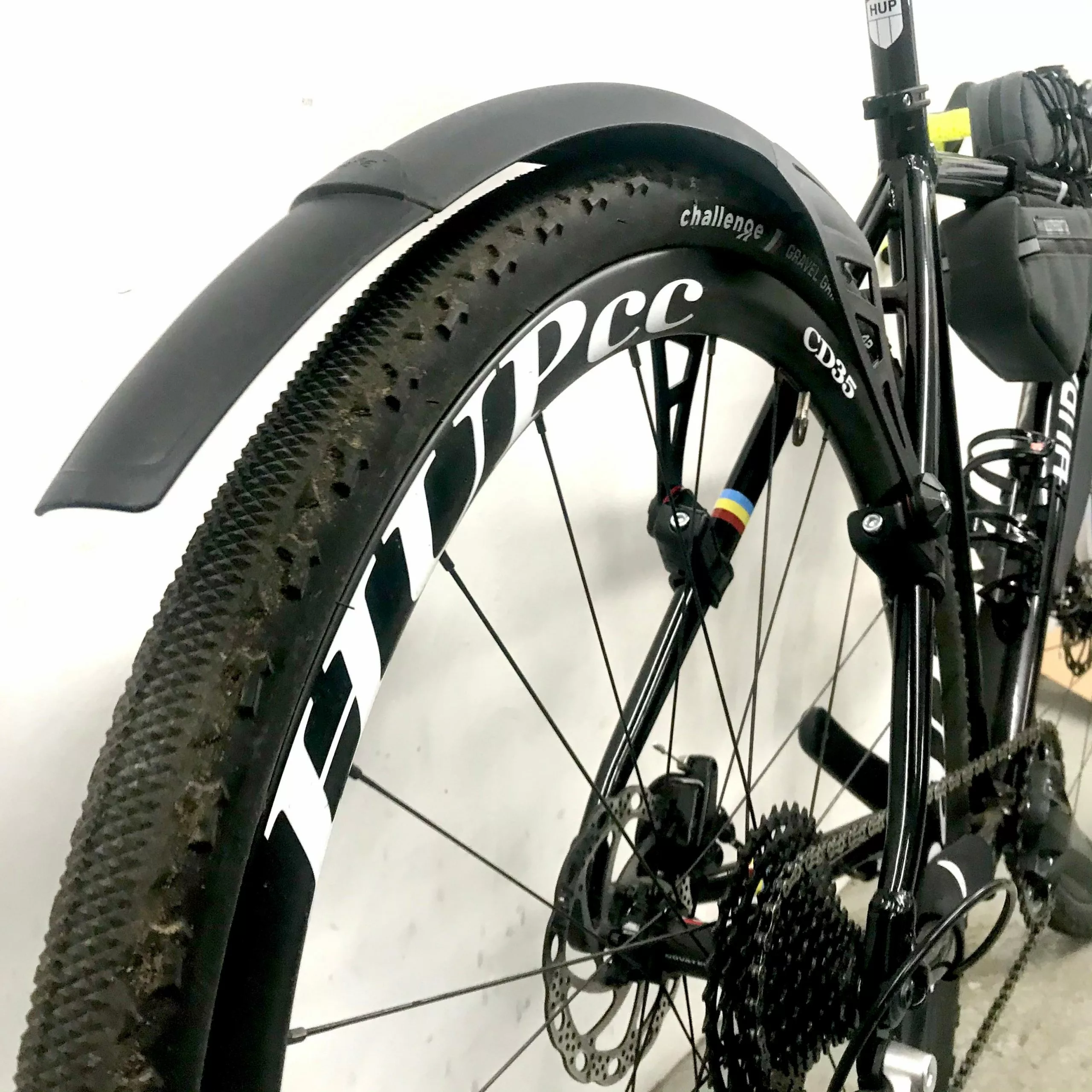 Gravel Zefal No-Mud Rear Clip-On Deflector Mudguard For HUP Evo & Straatrace